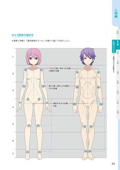 an anime character's body is shown in the form of a human figure