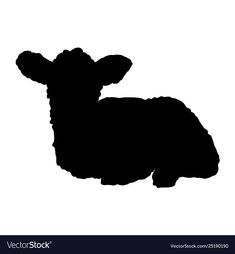 a black sheep silhouette on a white background