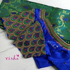 Blue Blouse Designs, Silk Saree Blouse Designs Patterns, Aari Design, Blouse Designs Catalogue, New Saree Blouse Designs, Traditional Blouse Designs, Latest Model Blouse Designs, Cutwork Blouse Designs