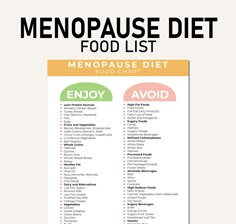 Menopause Diet Food List, Foods to Help Menopause Symptoms, Menopause Friendly Diet List, Download and Print to Help You Shop and Meal Plan MENOPAUSE DIET FOOD LIST - Printable PDF Guide What to Eat and What to Avoid to Support Weight Loss - Quick Reference Sheet Navigating menopause and looking for dietary guidance? Our comprehensive Menopause Diet Food List is designed to help you make informed food choices that support weight loss and overall well-being. This easy-to-use, downloadable PDF gui Diet For Post Menopausal Women, Menopausal Symptoms Signs List, Peri Menopausal, Intuitive Drawing