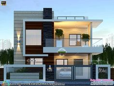 Flat Roof Style Villa House Plan App, 1 Bedroom House Plans, Villa Architecture, Kerala Home, 3d House Plans, Little House Plans