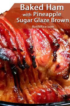 baked ham with pineapple brown sugar glaze