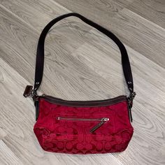 Small Red Coach Purse Never Used And In Great Condition 12 In By 7 In See Pics For Details Designer Red Shoulder Bag With Zipper Closure, Red Shoulder Bag With Zipper Closure For Formal Occasions, Coach Burgundy Bag With Zipper Closure, Red Coach Shoulder Bag For Evening, Rich Aunt, Visual Archive, Bags Coach, Coach Purse, Cute Bags