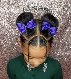 buns braids braid lil braiding Easy Braid Styles, Daughter Hairstyles, Cute Toddler Hairstyles, Toddler Hairstyles, Toddler Hairstyles Girl, Girls Natural Hairstyles, Natural Hairstyles For Kids