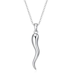 PRICES MAY VARY. Timeless Design: This 925 sterling silver necklace features an iconic Italian horn (cornicello) pendant, a powerful talisman symbolizing protection and good luck. Pendant Dimensions: Approximately 1.1 inches, Premium Quality: Crafted from genuine 925 sterling silver, ensuring durability and long-lasting beauty. Meaningful Gift: A thoughtful Italian jewelry present for women on special occasions like birthdays, anniversaries, or holidays. bring good luck, wealth, and happiness. P Italian Horn Necklace, Italian Horn, Talisman Jewelry, Presents For Women, Horn Necklace, Italian Jewelry, Sterling Necklaces, Elegant Pendant, Jewelry For Women