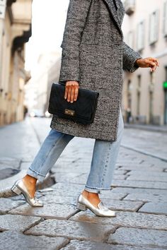 A Blogger-Approved Way To Style Silver Loafers