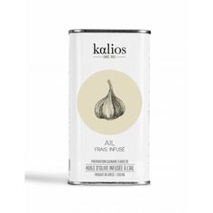 Contenance : 25 cl Composition : Huile d'olive et Ail Créateur : Kalios A Plus, Composition, Drinks, Coffee