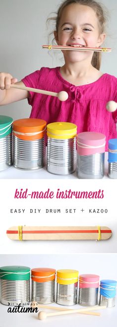 Music Crafts Preschool, Homemade Drum, Diy Drum, Theme Carnaval