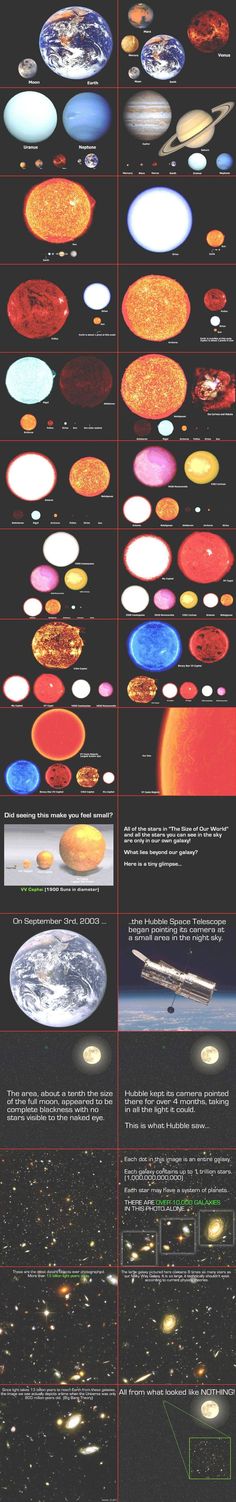 an image of the planets and their satellites in different colors, sizes, and shapes