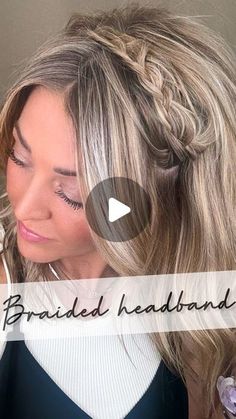 Headbands That WOW: Creative Braided Styles for Every Occasion Braids With Headband, Ashley Erickson, Short Hair Updo Tutorial, Updo Tutorial, Short Hair Updo, Braided Headband, Hair Updo, Yes Please, May 22