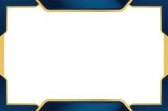 a blue and gold frame with an empty space in the center for text or image