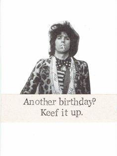 an advertisement for michael jackson's birthday, with the caption another birthday? keep it up