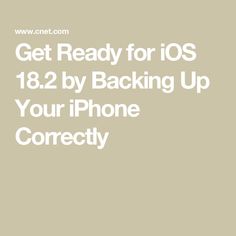 Get Ready for iOS 18.2 by Backing Up Your iPhone Correctly Us Bank, Atm Machine, Ingredient List, Fix It, Peace Of Mind, Apple Iphone, Ios, Get Ready, The Next