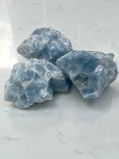 Blue Calcite has a soothing and relaxing and peaceful energy that is is perfect for those trying to get back on their feet. On an energetic level, this stone can aid physical and mental recovery. It soothes the nerves and reduces anxiety. a This natural raw Blue Calcite stone is a great choice for those studying as it boosts focus and concentration. Available in two sizes: Small: 5cm (approx.100g - 150g) Large: 14cm (approx 600g+) Crystals For Focus, Su Characters, Blue Calcite Crystal, Crystal Names, Blue Items, Peaceful Energy, Crystal Aesthetic, Shiny Objects, Blue Calcite