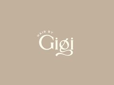 the logo for hair by gigi