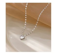 Heart Necklacemeasurement is cm.Product Information Material: Copper, Shell Color: Silver Shell Color, Heart Necklace, Product Information, Shells, Copper, Silver, Color