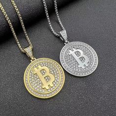 Create a dynamic shine with this rapper-style necklace. Fashioned in a creditable pattern, this alluring stainless steel and titanium neckpiece is a must-have in your wardrobe. The bitcoin shape and party style would be an excellent choice for men. This high-fashion necklace is iced out, which makes it a preferred choice among people.Specifications Style: Hiphop/Rock Shape\pattern: Other Product Style: Hip Hop Rapper Product Shape: bitcoin Pendant Size: 60*42mm Package: Free send with Velvet Bag Origin: Mainland China Occasions: Souvenir/Wedding/Party/performance/leisure/Personality show Occasion: Party Necklace Type: Pendant Necklaces Model Number: sx365 Metals Type: Stainless Steel,Titanium Material: Metal Material: 316L Stainless Steel Item Type: Necklaces Gift for: Friend/Dad/Husband/B Silver Stainless Steel Necklace For Streetwear, Gift Metal Chain Necklace With Iced Out Details, Gift Metal Chain Necklace Iced Out, Iced Out Metal Chain Necklace For Gifts, Gift Iced Out Metal Chain Necklace, Stainless Steel Pendant Jewelry For Streetwear, Modern Stainless Steel Jewelry For Streetwear, Gold Metal Necklaces For Streetwear, Souvenir Wedding