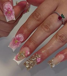 Hard Nails, Really Cute Nails, Gem Nails