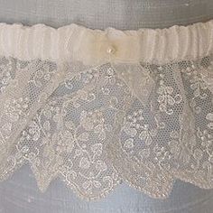 Silver Embroidered Tulle Garter Wedding Garter Diy, Tulle Garter, Tulle Couture, Wedding Garter Toss, Garters Wedding, Rhinestone Garter, Wedding Garter Blue, Bridal Garter Lace, Bridal Garters