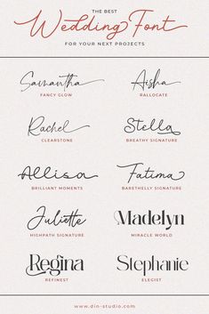 the best wedding font for your next project