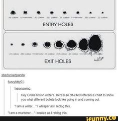 two screenshots showing different types of holes in the same page, one with an extra hole