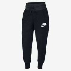 Nike Sportswear Nsw Sherpa Joggers. Color Is A Super Dark Navy That Almost Looks Black. Perfect Condition. Never Worn. Calling All Fly Girls- These Are Dope. Nike Running Pants, Casual Sporty Outfits, Cute Sweatpants, Womens Sherpa, Nike Sweats, Looks Black, Womens Nike, Striped Rompers, Sporty Outfits