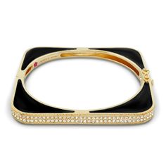 Lauren G Adams Sea Diamonds Gold Bangle with Black Enamel Gold Bracelets, Diamonds And Gold, Gold Bangle, The Deal, Black Enamel, Gold Bangles, Gold Diamond, Gold Bracelet, Fine Jewelry