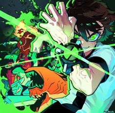 Ben 10 Fan Art, Cartoon Network Fanart, Cartoon As Anime, Comic Style Art, 캐릭터 드로잉, Metroid, Superhero Art, Ben 10