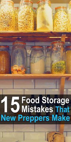 Almost every prepper makes several food storage mistakes at the beginning. It's hard not to. Here are 15 mistakes to avoid. #urbansurvivalsite #foodstorage #foodstockpile #emergencyfood Prepper Food Storage, Preppers Food Storage, Prepper Tips, Prepper Food