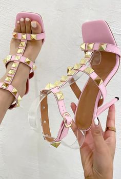 Heels Classy Elegant, Flat Sandals Wedding, Shoe Chart, Beautiful Heels, T Strap Heels, Party Heels, Heels Classy, Sandal Heels, Wedding Heels