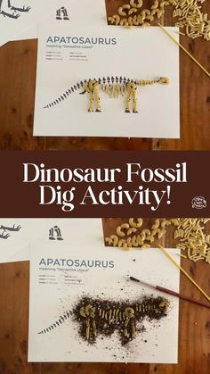 dinosaur fossil dig activity for kids to learn about dinosaurs and how they can use it