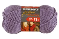 bernat softee chunk yarn in purple