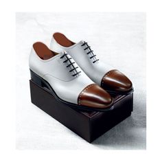 Custom Made Bespoke Handmade Handcrafted Premium Quality White & Brown Leather Toe Cap Oxford Formal Dress Mens Fashion Shoes, Wedding Shoes We are a dedicated team that comes together to create beautiful shoes with classic English craftsmanship. Our focus is on creating high-quality products for our clients and their customers. Our team of designers and craftsmen are passionate about creating the perfect fit. Our shoes and boots are handmade and made to measure upon your feet measurement, with Quality Leather Boots, Cap Toe Shoes, Custom Design Shoes, Lace Up Dress, Moccasins Mens, Brown Leather Shoes, Mens Oxfords, Mens Fashion Shoes, Up Shoes