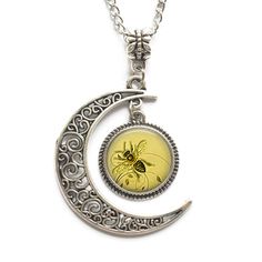 PRICES MAY VARY. Title: Charm Crescent Moon Honeybee Pendant, Honey Bee Necklace Honey Bee Jewelry Beekeeper Gift Apiarist Gift Honey Bee Pendant. Product Type: Departments > Women > Jewelry > Necklaces > Pendant Necklaces Beauty And The Beast Necklace, Honey Bee Jewelry, Necklaces Pendant, Bee Jewelry, Bee Pendant, Bee Necklace, Bee Keeping, Honey Bee, The Beast