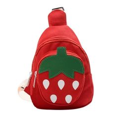 Strawberry Chest Bag Crossbody Bag Purse Ages 3-11 Features: Quantity: 1pcs Material:Oxford cloth Color:Red Product weight100g/0.22lb Product size:20x5x15cm/7.9x1.9x5.9in Package Size:20x2x15cm/7.9x0.78x5.9in Product Description: Pattern: Strawberry Chest Bag Crossbody Bag with cute strawberry pattern for kids over 3 years old Suitable for: Suitable for pre-teens to carry everything they need, Cleaning: Zipper closed, machine washable Crossbody bag: Soft and light, can be used as a small daily b Childrens Purses, Everyday Carry Bag, Toddler Purse, Fanny Pack Purse, Womens Sling Bag, Small Sling Bag, Kids Purse, Notebook Bag, Strawberry Pattern