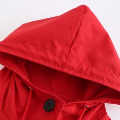 Red Weatherproof Hooded Outdoor Rainproof Coat Red Windproof Outerwear For Fall, Fall Windproof Red Outerwear, Red Hooded Windproof Outerwear, Red Windproof Outerwear For Outdoor Activities, Red Functional Windbreaker For Winter, Red Hooded Outerwear For Outdoor, Solid Windproof Winter Raincoat, Red Outdoor Outerwear With Detachable Hood, Hooded Raincoat For Winter