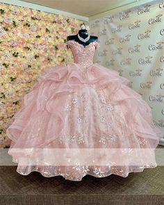 Princess Quinceanera Dresses, Birthday Gown, Gown Birthday, Pink Quince, Pink Ball Gown, Quinceanera Dresses Pink, Pretty Quinceanera Dresses