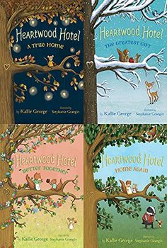 four children's books about the heartwood hotel