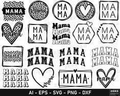 the mama svg files are available for use in projects like crafts and t - shirts