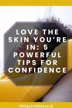 Many people struggle with how to feel comfortable in their own skin. These practical tips can help you be comfortable in your own skin and focus on self love. Save this pin to remind yourself of these ways to feel comfortable in your own skin.