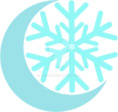 a snowflake in the shape of a crescent