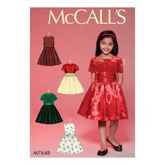 PRICES MAY VARY. Size: cce (3-4-5-6) Includes pattern pieces and sewing instructions Made by mccall's Copyright 2018 Printed in the u.S.A Dress Paterns, Girls Dresses Sewing, Girl Dress Pattern, Gathered Dress, Mccalls Sewing Patterns, Easy Sewing Patterns, Mccalls Patterns, Sewing Pattern Sizes, Dress Sewing Pattern