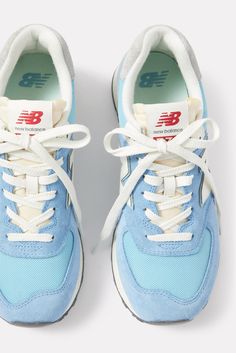 574 Sneaker Blue New Balance Shoes, Trendy Shoes For Women, Disney 2024, 2024 Wishlist, Preppy Shoes, Fitness Style, Study Board, Personalized Shoes, Cute Sneakers