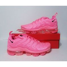 Wmn 8 New With Box -Dm8337-600 Pink Modern Sneakers With Air Max Cushioning, Modern Pink Nike Sneakers, Modern Pink Sneakers With Cushioned Footbed, Pink Sneakers With Air Cushioning, Air Max 270 Women, Huaraches Shoes, Air Vapormax Plus, Nike Air Vapormax Plus, Black And White Nikes