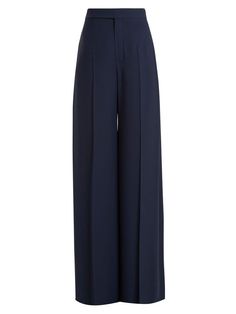 Navy Wide Leg Pants, Elegant Trousers, Classy Pants, Elegant Pants, Navy Trousers, Elegant Pant, Leg Model, Navy Blue Pants, Blue Trousers