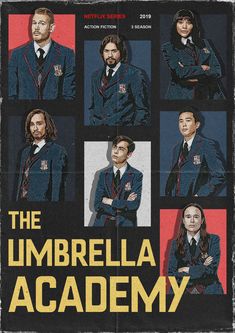 the umbrella academy movie poster with actors