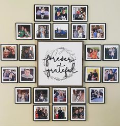 a group of people are gathered together in a circle with the words free grateful written on it