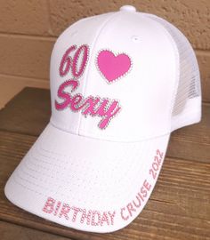 Fifty and Fabulous Hat, I'm fifty bitches, vintage 1972, birthday squad hats, birthday girl hat, slayin since 72, hello 50 hat, fabulous fifties, 50th birthday hat Lets go!50 is the new 30, celebrate with a custom saying on a hat for your big day! This Listing is for one custom hat of your choice, (scroll through pictures for examples) with a Name, Word or Small saying of your choice, leave info in note to seller box under personalization when checking out, the name/saying on brim is extra fee use links below to add to your order. ADD A NAME/SAYING TO BRIM USE LINK BELOW https://www.etsy.com/listing/244451756/additional-name-add-ons-for-hats-you-are?ref=shop_home_active_1 (name and/or saying must be no longer than 20 letters including spaces) Thanks for stoppin by! Capsbykari.etsy.com Desi Birthday Girl Hat, 1972 Birthday, Hello 50, Humor Birthday, Birthday Hats, Cadet Hat, Birthday Hat, Add Ons, Girl With Hat