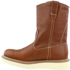 PRICES MAY VARY. Slip-resistant Imported Manmade sole Mid-Heel Heel Height: 1.0 inches Construction Boots, Wellington Boot, Work Boot, Goodyear Welt, Leather Pulls, Mid Heel, Work Boots, Full Grain Leather, Wellington