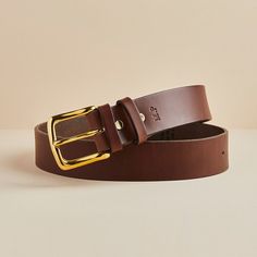 A handcrafted leather belt for men, personalised with initials and an engraved message, available in black or brown. The perfect luxury Father's Day gift. A beautifully crafted men's belt, made by hand in our UK workshop from British belting butt leather. This incredibly strong leather has been developed specifically for belt making: it's durable, luxury quality and made to last. Our belts are available in tan brown or black leather with your choice of solid brass or nickel-plated steel buckle, Belt Making, Belt Luxury, Bear Leather, Handmade Belt, Belt For Men, Handmade Belts, Leather Belts Men, Casual Belt, Handcrafted Leather